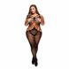 Бодистокинг Baci Criss Cross Crotchless Catsuit, XL/XXL (черный) 19345 фото 1