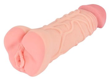 Masturbator Nature Skin 2in1 Extension, 21 cm (cielisty) 10837 zdjęcie