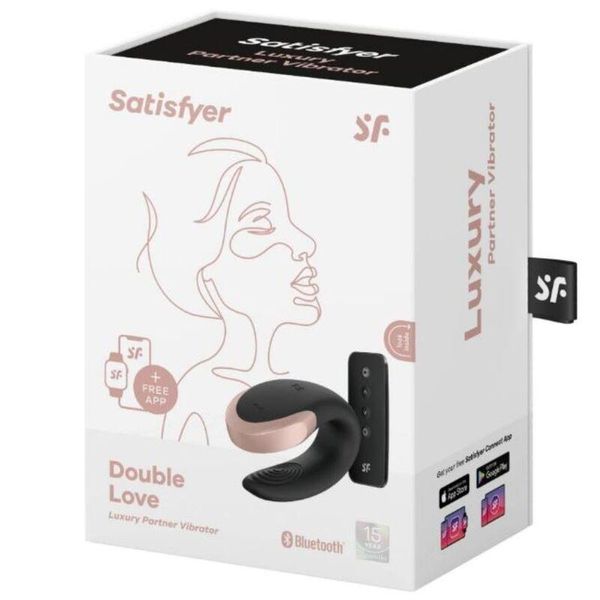 Wibrator dla par Satisfyer Double Love, 8,6 cm (czarny) 19220 zdjęcie