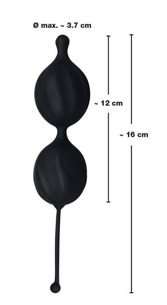 Kulki gejszy Orion Black Velvets Love Balls, 16 cm (czarny) 4982 zdjęcie