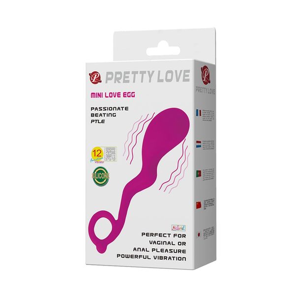 Виброяйцо Pretty Love Mini Love Egg, 15 см (фиолетовый) 14479 фото