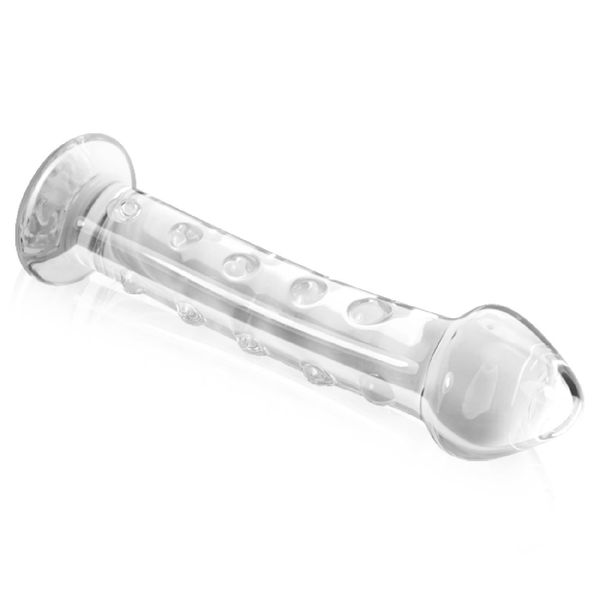 Szklane dildo LoveToy Glass Romance, 18 cm (przezroczysty) 14299 zdjęcie