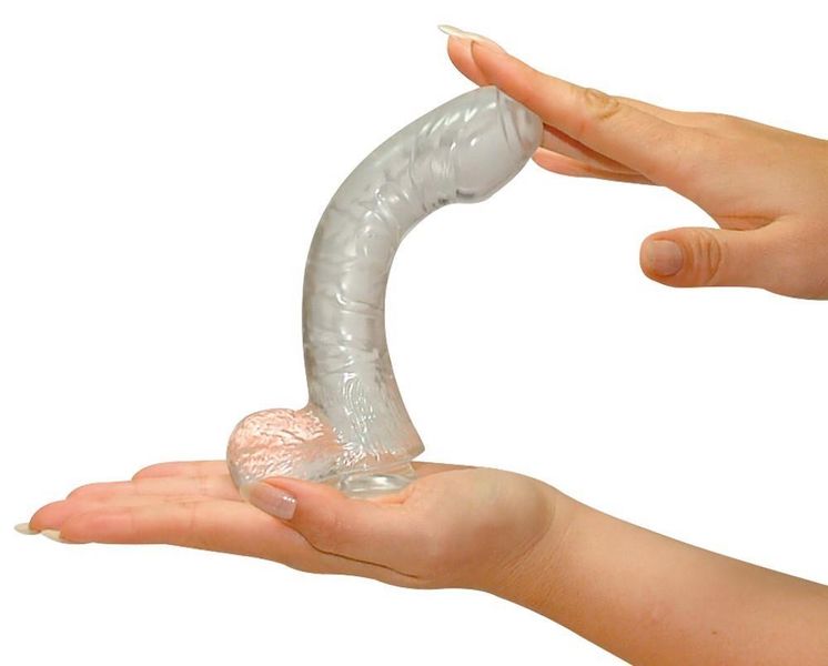 Dildo Lazy Buttcock, 17 cm (przezroczysty) 5187 zdjęcie