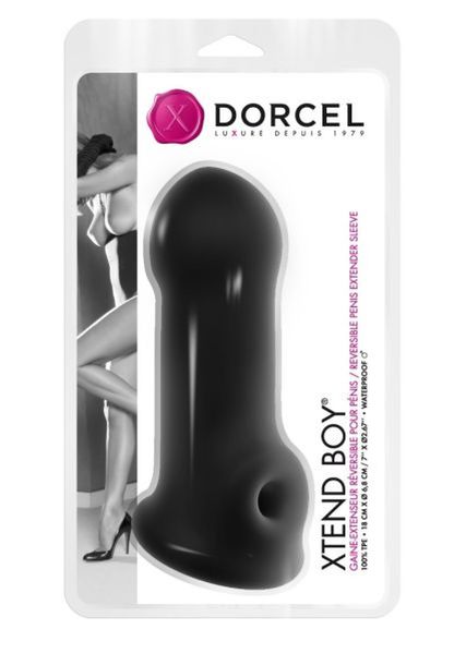 Nasadka na penisa Dorcel Xtend Boy, 18 cm (czarny) 15668 zdjęcie