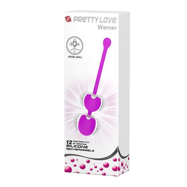 Вагинальные шарики Pretty Love Werner Kegel Ball, 20.5 см (фиолетовый) 7722 фото