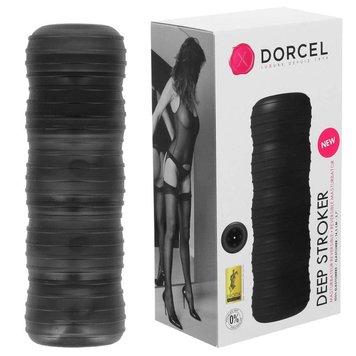 Dwustronny masturbator Dorcel Deep Stroker, 14,5 cm (czarny) 12835 zdjęcie