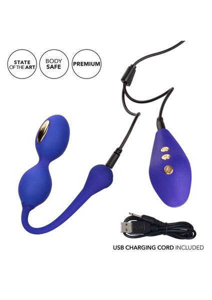 Вагинальные шарики CalExotics E-stim Dual Kegel Exerciser, 19,7 см (фиолетовый) 7804 фото