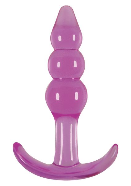 Korek analny Jelly Rancher Ripple T-Plug, 11 cm (fioletowy) 4472 zdjęcie