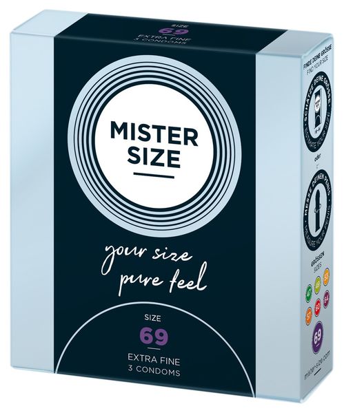 Prezerwatywy Mister Size 69, 3 szt (przezroczysty) 11091 zdjęcie