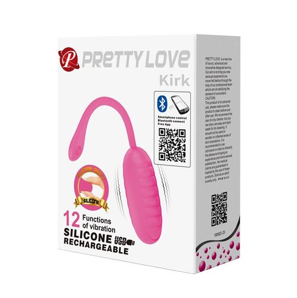 Wibrujące jajko Pretty Love Kirk Remote, 19,7 cm (różowy) 11621 zdjęcie