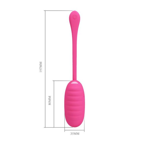 Wibrujące jajko Pretty Love Kirk Remote, 19,7 cm (różowy) 11621 zdjęcie