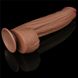 Dildo LoveToy Sliding-Skin Dual Layer Dong King Sized, 31 cm (brązowy) 22400 zdjęcie 4