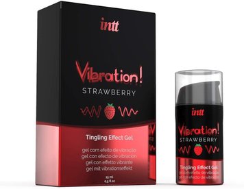 Wibrator w płynie Intt Vibration truskawka, 15 ml 8474 zdjęcie