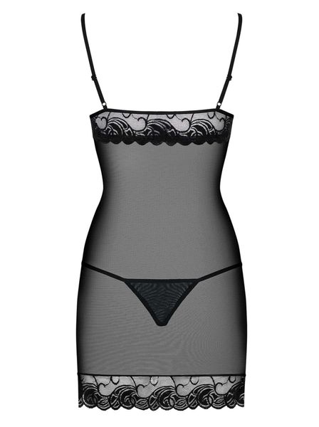 Zestaw erotyczny Obsessive Wonderia chemise, S/M (czarny) 5968 zdjęcie