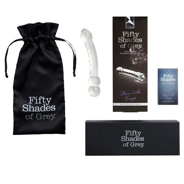 Szklane dildo Fifty Shades of Grey Drive Me Crazy, 19 cm (przezroczysty) 23922 zdjęcie