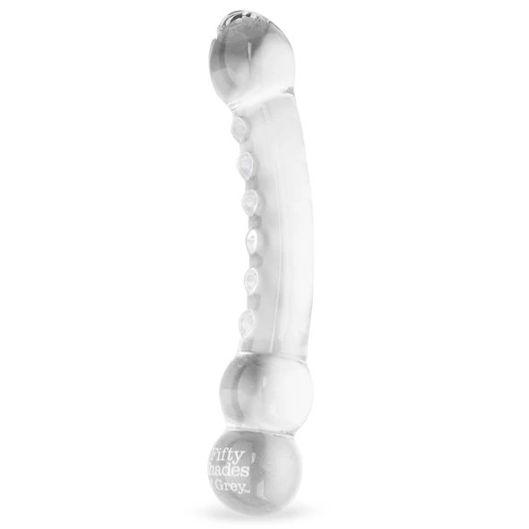 Szklane dildo Fifty Shades of Grey Drive Me Crazy, 19 cm (przezroczysty) 23922 zdjęcie