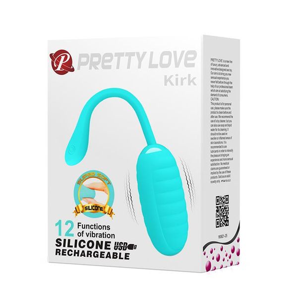 Wibrujące jajko Pretty Love Kirk, 19,7 cm (turkusowy) 8967 zdjęcie