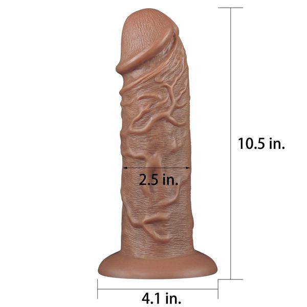 Dildo LoveToy Realistic Chubby, 26,6 cm (w kolorze cielistym) 22107 zdjęcie