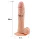 Dildo z przyssawką LoveToy The Ultra Soft Dude Flesh, 22 cm (w kolorze cielistym) 14175 zdjęcie 7