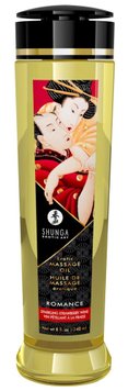 Olejek do masażu Shunga Erotic Massage Oil Romance szampan truskawkowy, 240 ml 15116 zdjęcie