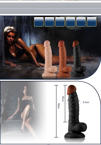 Dildo LoveToy Real Extreme, 19 cm (w kolorze cielistym) 22101 zdjęcie