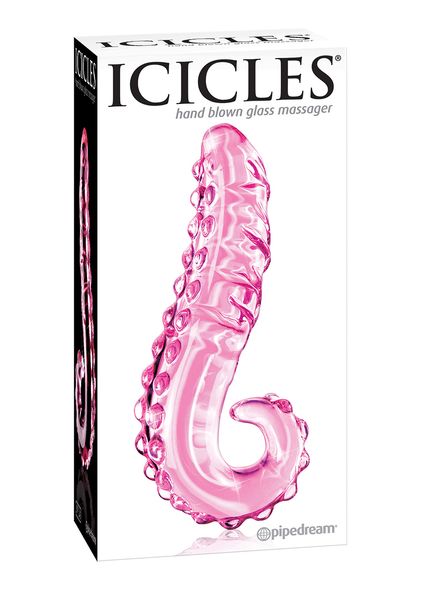 Szklane dildo Icicles No.24, 15,5 cm (różowy) 4097 zdjęcie