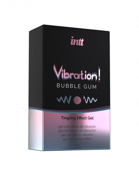 Рідкий вібратор Intt Vibration Bubble Gum, зі смаком жуйки, 15 мл 8478 фото