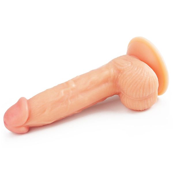 Realistyczne dildo LoveToy The Ultra Soft Dude, 20 cm (w kolorze cielistym) 14177 zdjęcie