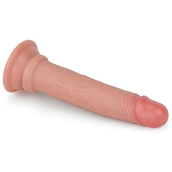 Dildo Dual-Layered Liquid Silicone Nature Cock, 18,5 cm (w kolorze cielistym) 22110 zdjęcie