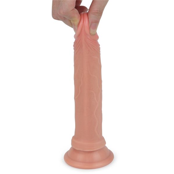 Dildo Dual-Layered Liquid Silicone Nature Cock, 18,5 cm (w kolorze cielistym) 22110 zdjęcie