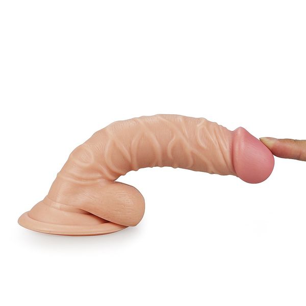 Dildo LoveToy Real Extreme, 19 cm (w kolorze cielistym) 22101 zdjęcie