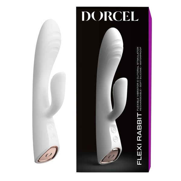 Wibrator królik Dorcel Flexi Rabbit, 21,2 cm (biały) 18356 zdjęcie