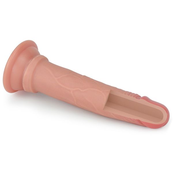 Dildo Dual-Layered Liquid Silicone Nature Cock, 18,5 cm (w kolorze cielistym) 22110 zdjęcie