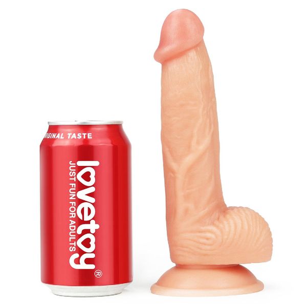 Realistyczne dildo LoveToy The Ultra Soft Dude, 20 cm (w kolorze cielistym) 14177 zdjęcie