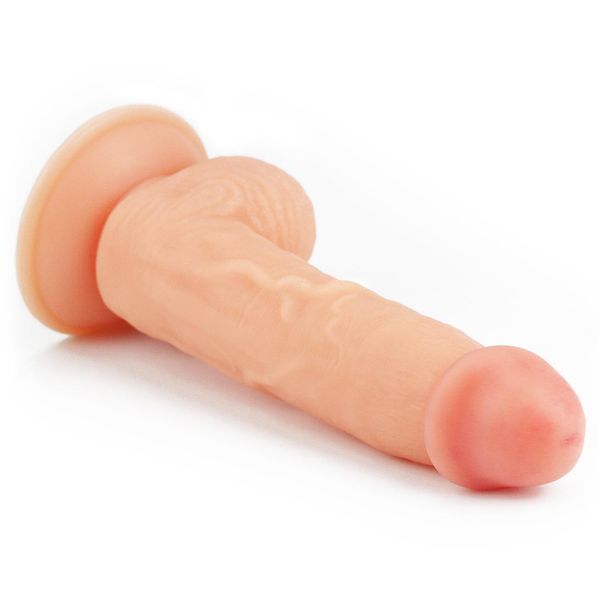 Realistyczne dildo LoveToy The Ultra Soft Dude, 20 cm (w kolorze cielistym) 14177 zdjęcie