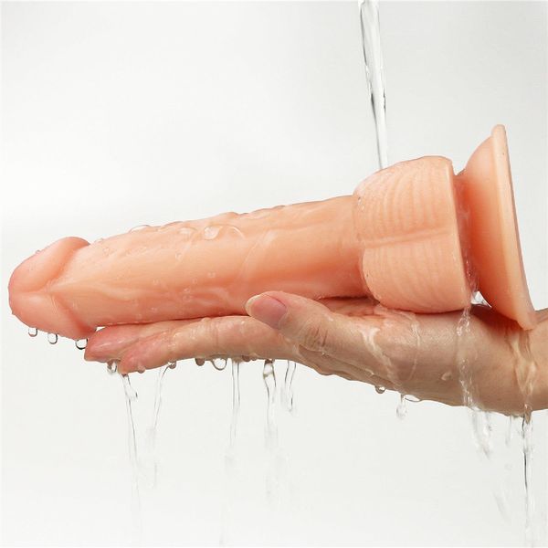 Realistyczne dildo LoveToy The Ultra Soft Dude, 20 cm (w kolorze cielistym) 14177 zdjęcie