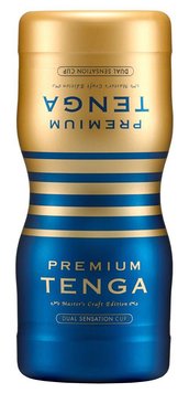 Мастурбатор Tenga Premium Dual Sensation Cup, 15,5 см (білий) 11343 фото