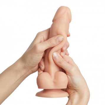 Dildo Strap-On-Me Sliding Skin Realistic XL, 19,8 cm (cielisty) 13737 zdjęcie