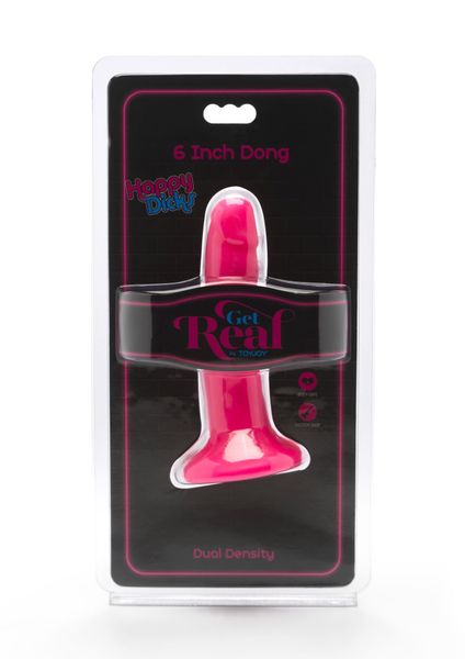 Dildo z przyssawką Toy Joy Get Real Happy Dicks, 15 cm (różowy) 7525 zdjęcie