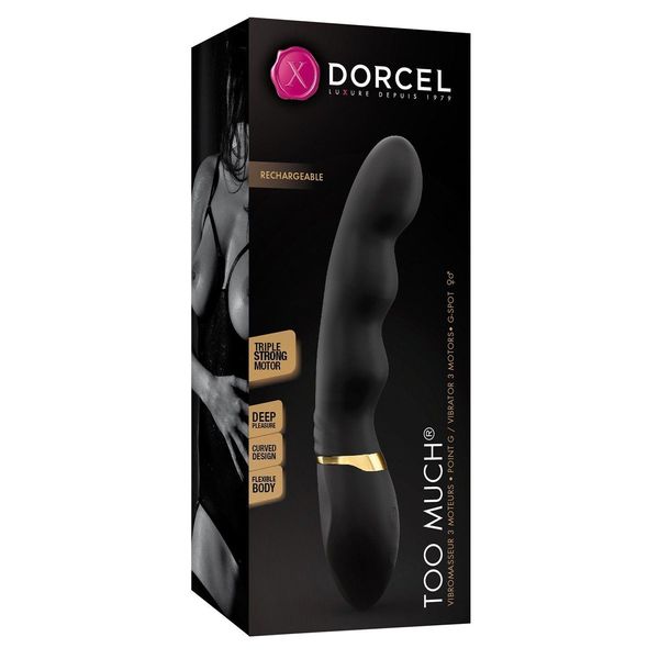 Вибратор Dorcel Too Much Rechargeable, 22 см (чёрный) 12812 фото