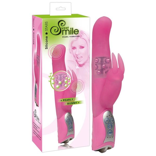 Wibrator królik Smile Pearl Bunny, 26 cm (różowy) 5004 zdjęcie