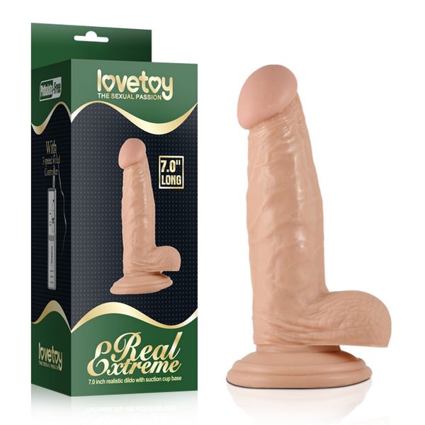 Dildo LoveToy Real Extreme, 17,5 cm (w kolorze cielistym) 22133 zdjęcie