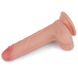 Dildo z przyssawką Dual-Layered Silicone Cock Flesh, 18 cm (w kolorze cielistym) 14426 zdjęcie 3