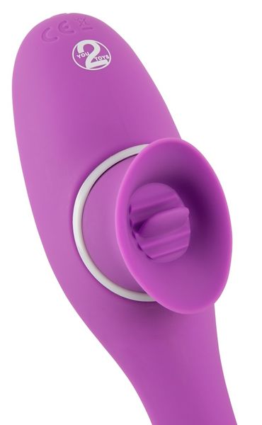 Wibrator You2Toys 2 Function Bendable Vibe, 22.3 cm (fioletowy) 9608 zdjęcie