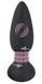 Анальна пробка Black Velvets Rotating & Vibrating Plug, 14 см (чорний) 9586 фото 5