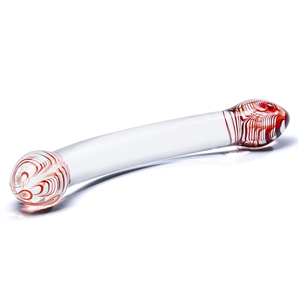 Szklane dildo Glas Red Head, 25,5 cm (przezroczysty) 20022 zdjęcie