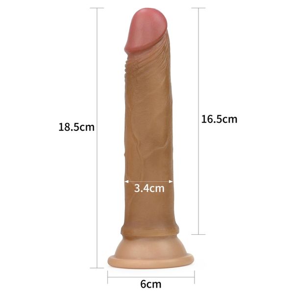 Dildo LoveToy Nature Cock, 18,5 cm (w kolorze cielistym) 14427 zdjęcie