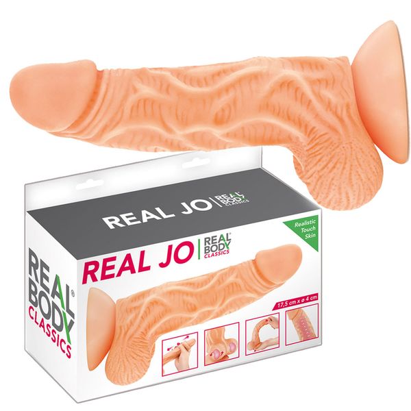 Фаллоимитатор на присоске Real Body Real JO, 18,5 см (телесный) 18055 фото