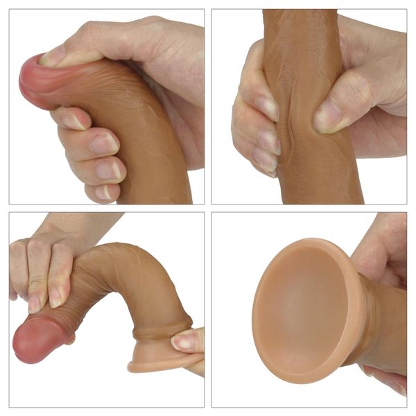 Dildo LoveToy Nature Cock, 18,5 cm (w kolorze cielistym) 14427 zdjęcie