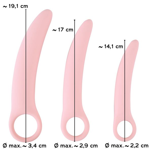 Zestaw dildo Sweet Smile Vaginal Trainers, 3 szt (różowy) 12443 zdjęcie